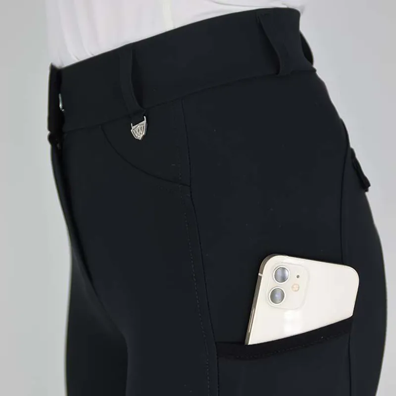 Woof Wear Hybrid Riding Tights - FS Black-2