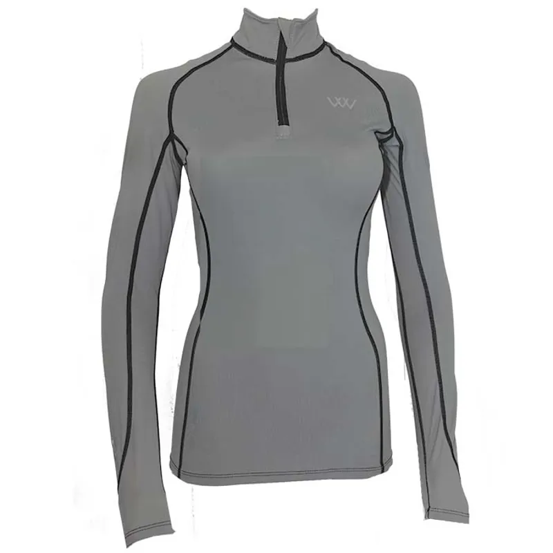 Woof Wear Performance Riding Shirt - Brushed Steel
