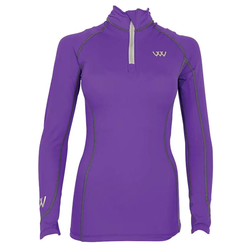 Woof Wear Performance Riding Shirt - Ultra Violet