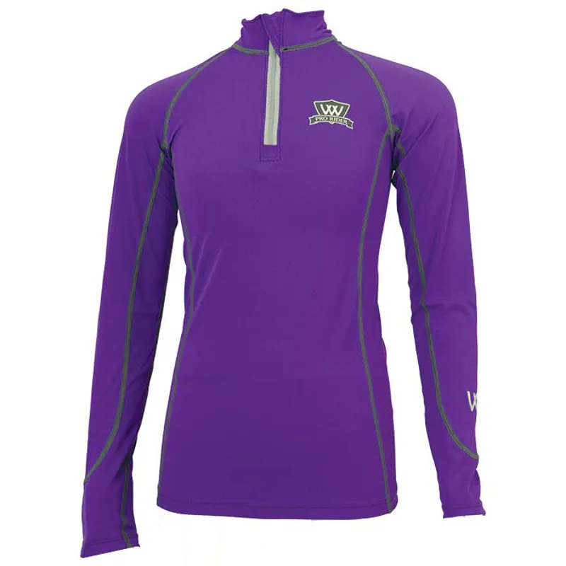 Woof Wear Young Rider Pro Performance Riding Shirt - Ultra Violet