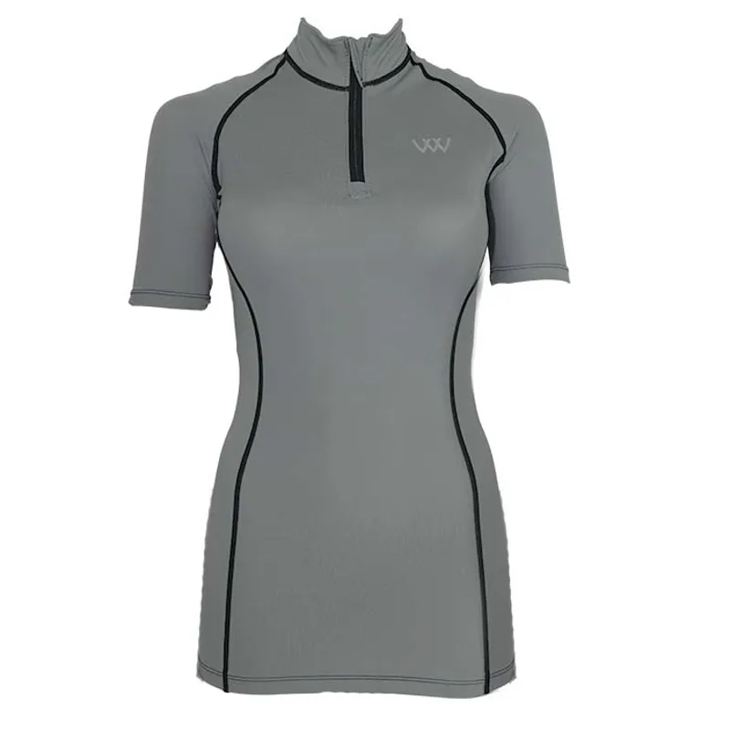 Woof Wear Short Sleeve Performance Riding Shirt - Brushed Steel