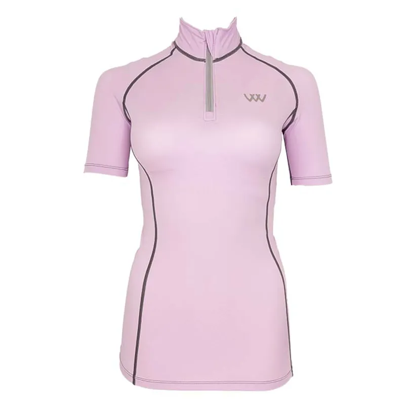 Woof Wear Short Sleeve Performance Riding Shirt - Lilac