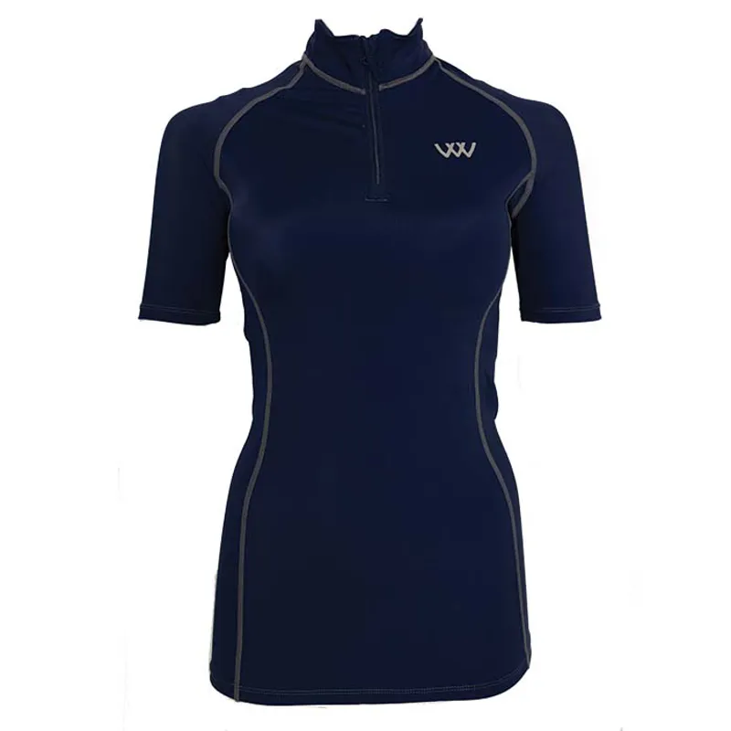 Woof Wear Short Sleeve Performance Riding Shirt - Navy