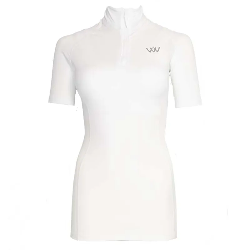 Woof Wear Short Sleeve Performance Riding Shirt - White