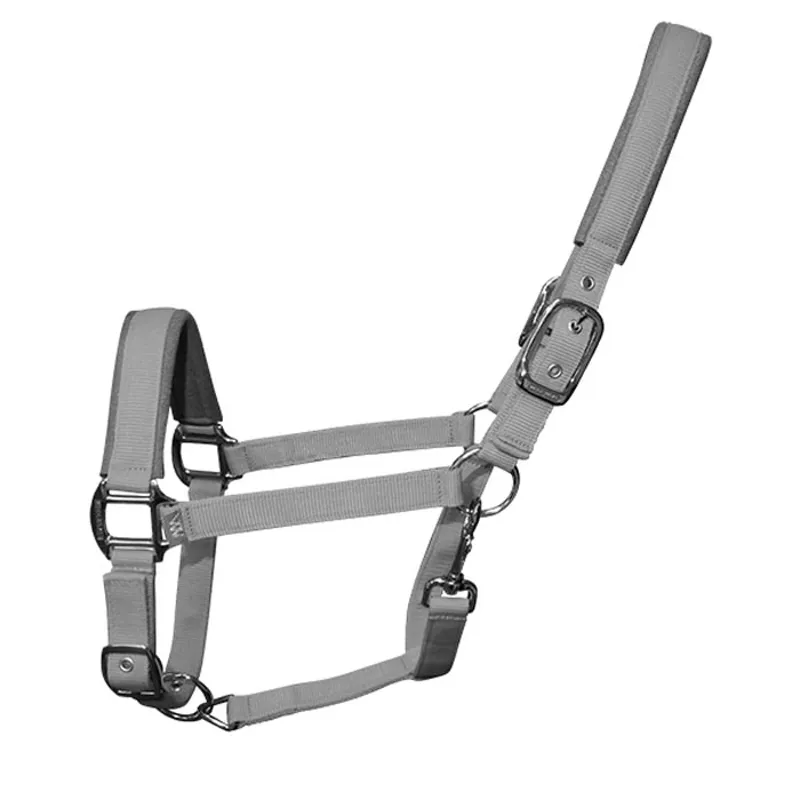 Woof Wear Contour Headcollar - Brushed Steel