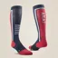 AriatTEK Ultrathin Performance Socks - Navy/Red