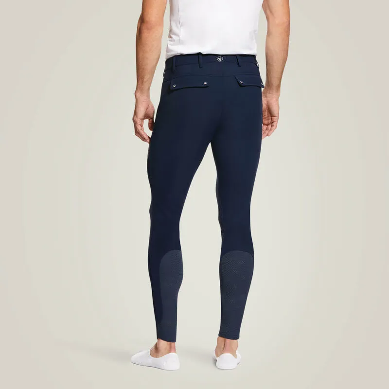 Ariat Tri Factor Grip Knee Patch Breech - Navy-1