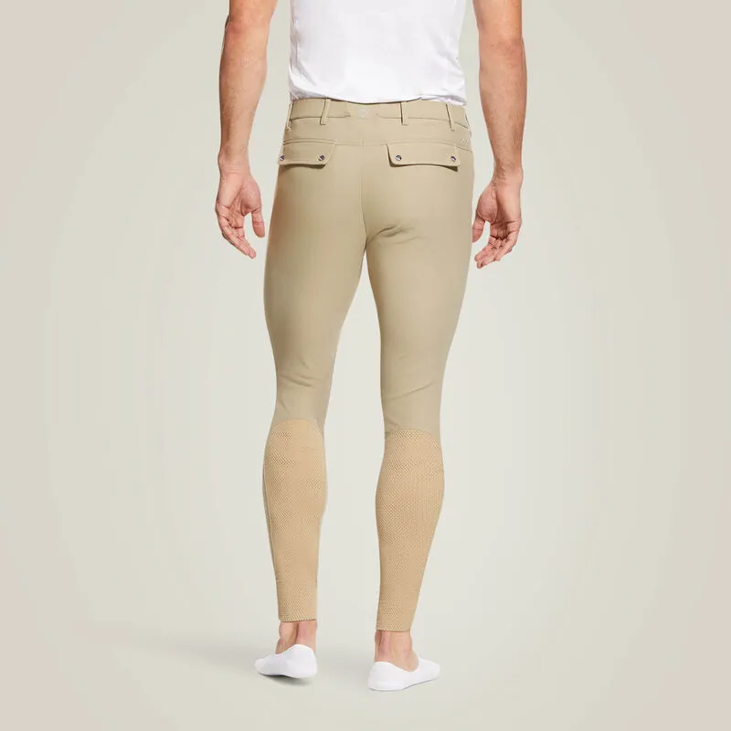 Ariat Tri Factor Grip Knee Patch Breech - Tan-1