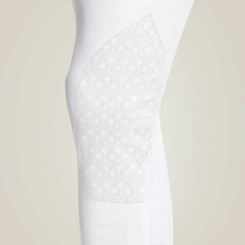 Ariat Tri Factor Grip Knee Patch Breech - White-2