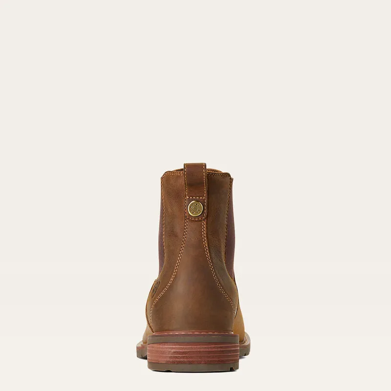 Ariat Wexford Waterproof Chelsea Boot Mens - Weathered Brown-2