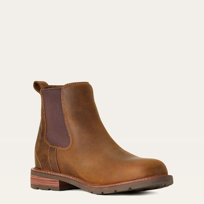 Ariat Wexford Waterproof Chelsea Boot Mens - Weathered Brown-3