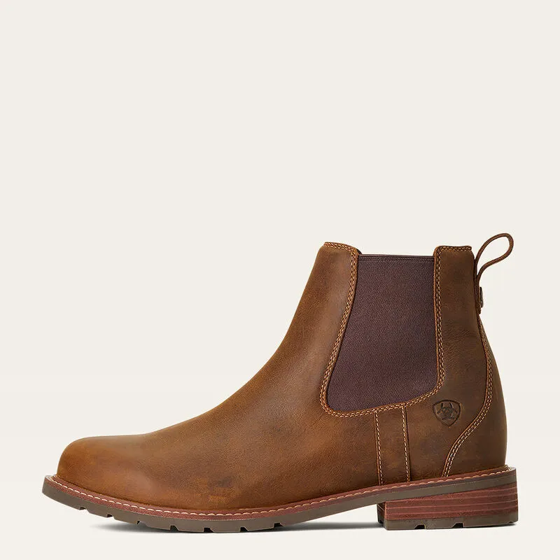 Ariat Wexford Waterproof Chelsea Boot Mens - Weathered Brown-1