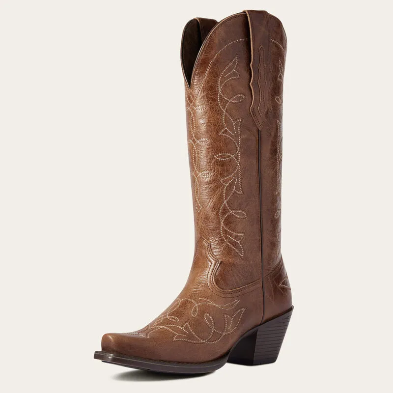 Ariat Heritage D Toe StretchFit Western Boot - Dark Tan