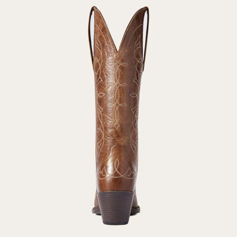 Ariat Heritage D Toe StretchFit Western Boot - Dark Tan-2