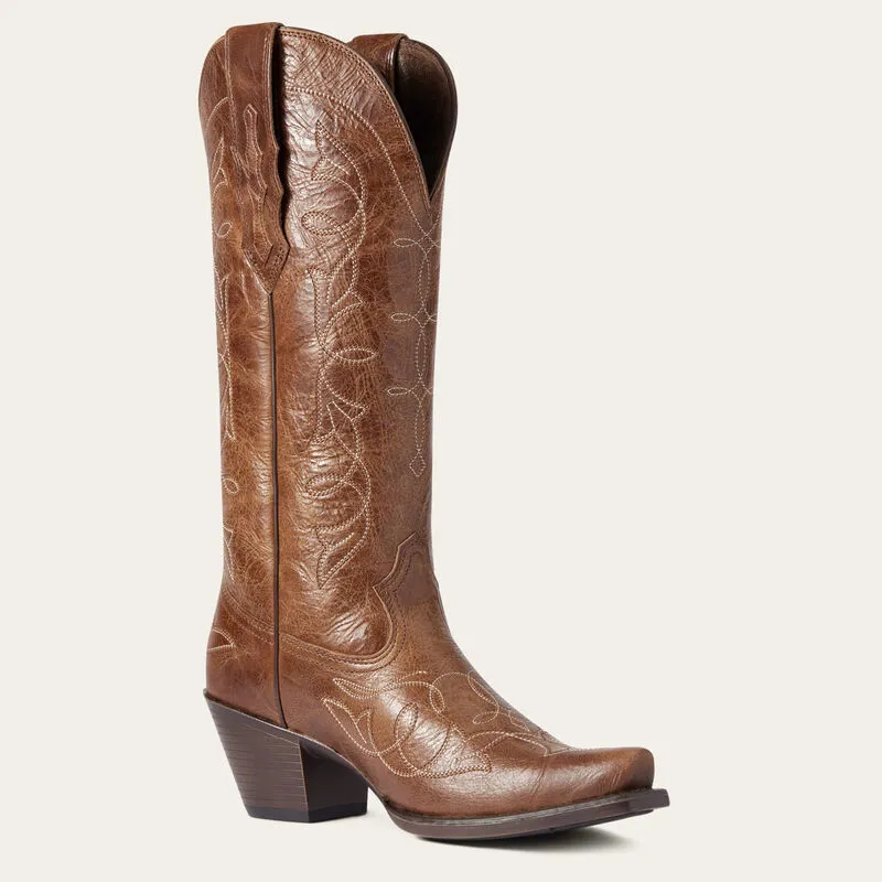 Ariat Heritage D Toe StretchFit Western Boot - Dark Tan-3