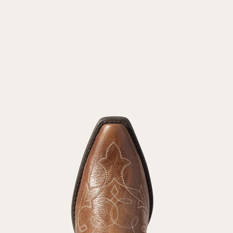 Ariat Heritage D Toe StretchFit Western Boot - Dark Tan-5