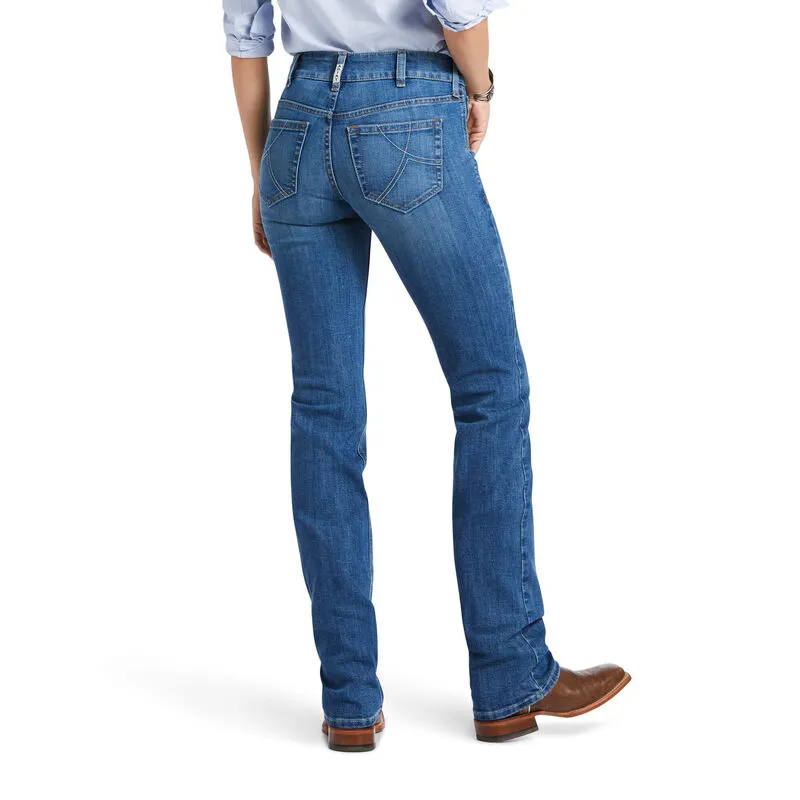 Ariat R.E.A.L. Mid Rise Arrow Fit Catherine Straight Jean - Maine-1