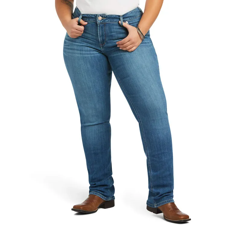 Ariat R.E.A.L. Mid Rise Arrow Fit Catherine Straight Jean - Maine-2