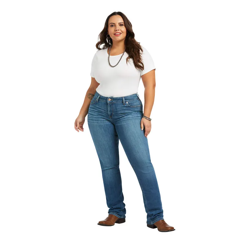 Ariat R.E.A.L. Mid Rise Arrow Fit Catherine Straight Jean - Maine-8