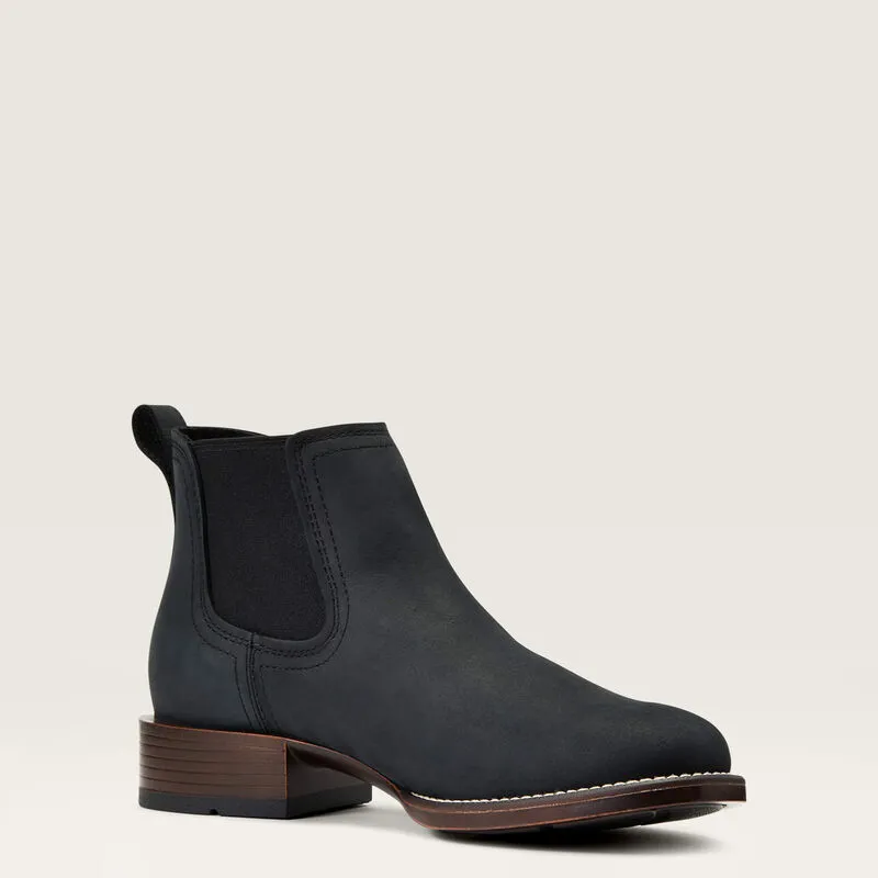 Ariat Booker Ultra Round Toe Western Boot Den Black-3