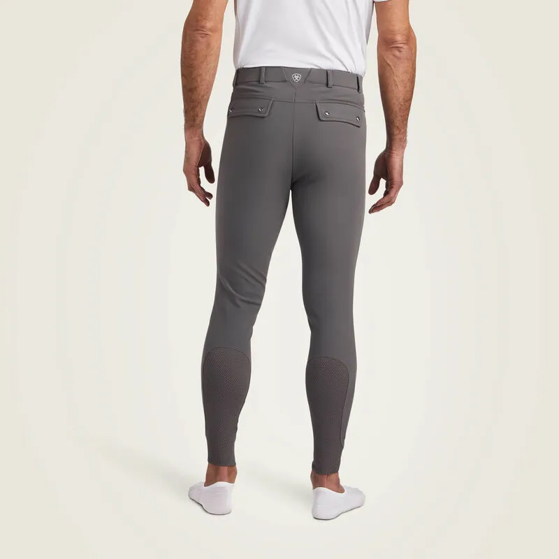 Ariat Tri Factor Grip Knee Patch Breech - Plum Grey-1