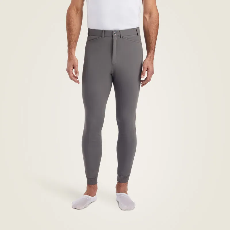 Ariat Tri Factor Grip Knee Patch Breech - Plum Grey