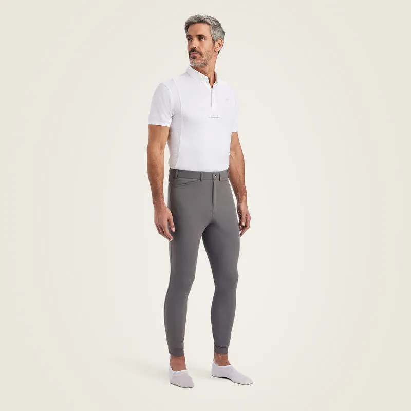 Ariat Tri Factor Grip Knee Patch Breech - Plum Grey-2