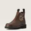 Ariat Fatbaby Twin Gore Chelsea Boot - Distressed Tan/Leopard Print