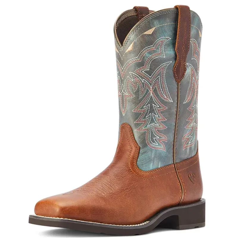 Ariat Delilah Western Boot Womens - Spiced Cider/Teal