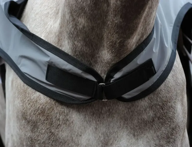Weatherbeeta Reflective Wrap Around Exercise Sheet - Silver/Black-2