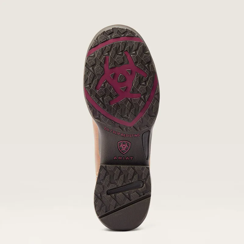 Ariat Anthem Round Toe II Western Boot Distressed Natural/Rosebud-5