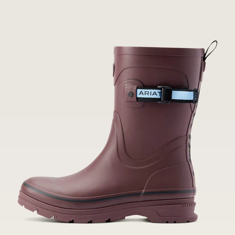 Ariat Kelmarsh Mid Rubber Boot - Maroon-1