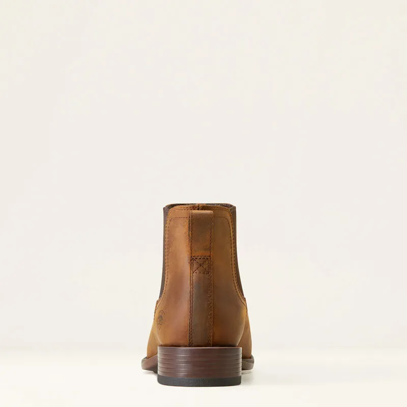 Ariat Booker Ultra Square Toe Western Boot - Oily Distressed Tan-2