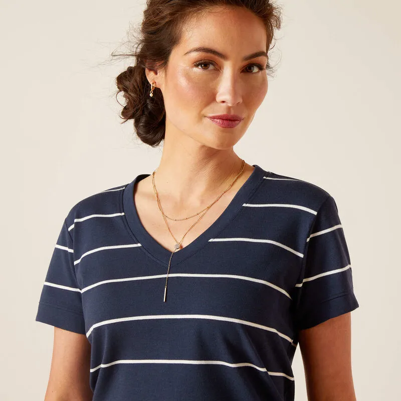 Ariat Fairford T-Shirt - Navy Stripe-2