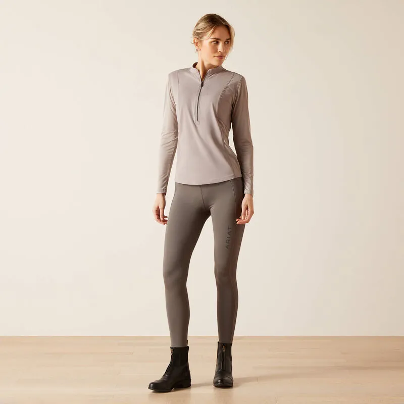 Ariat Breathe 1/2 Zip Baselayer - Zinc-3