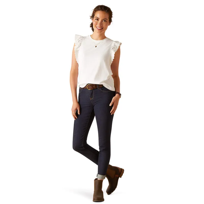 Ariat Ludlow Top - White-3