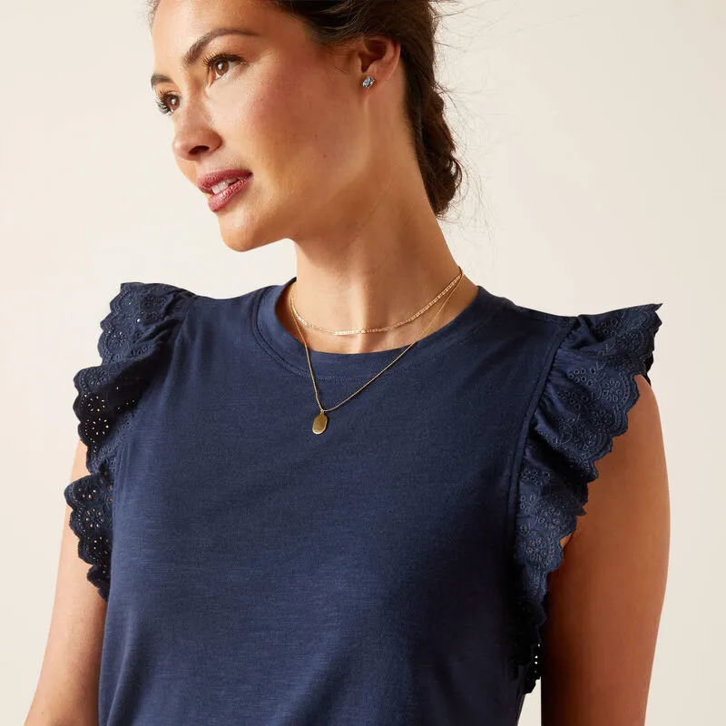 Ariat Ludlow Top - Navy-2