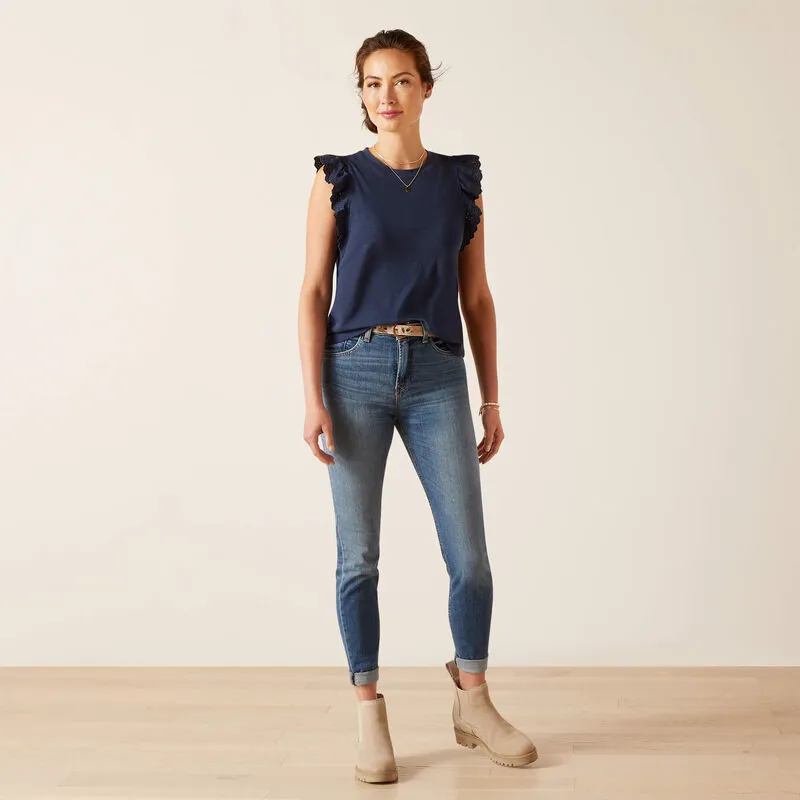 Ariat Ludlow Top - Navy-3