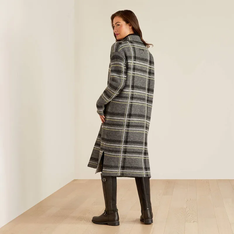 Ariat Ballston Cardigan - Charcoal Plaid-4