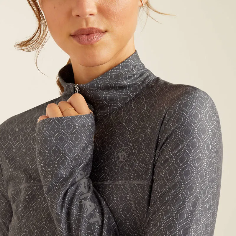 Ariat Lowell 3.0 1/4 Zip Baselayer - Quiet Shade Dot-2