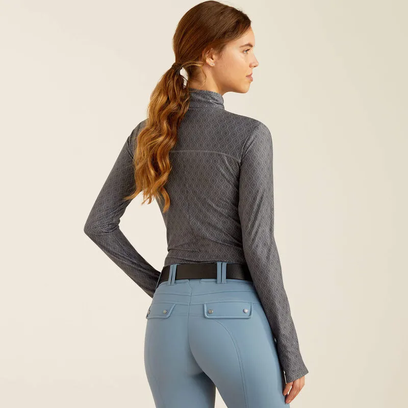 Ariat Lowell 3.0 1/4 Zip Baselayer - Quiet Shade Dot-1