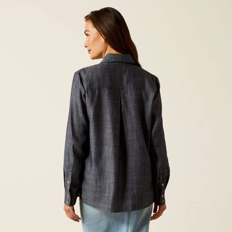 Ariat Oban Shirt - Tencel Denim-1