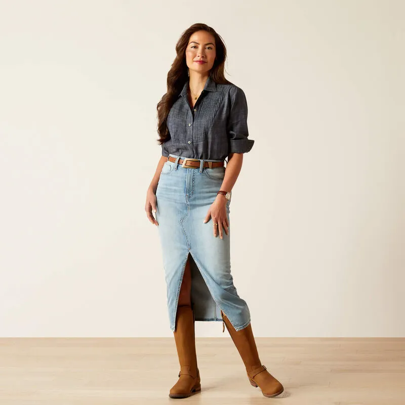 Ariat Oban Shirt - Tencel Denim-3