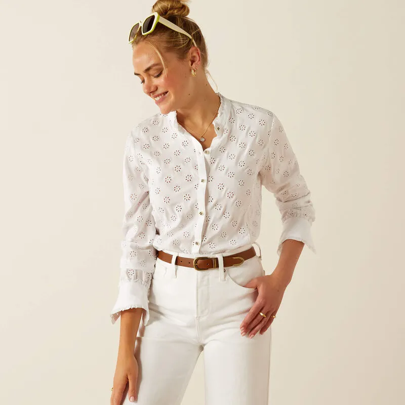 Ariat Clarion Blouse - White Eyelet