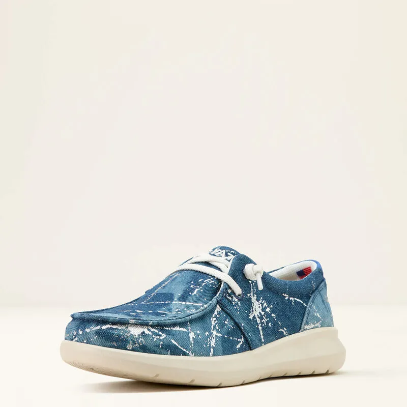 Ariat Hilo Casual Shoe - Silver Splatter Denim