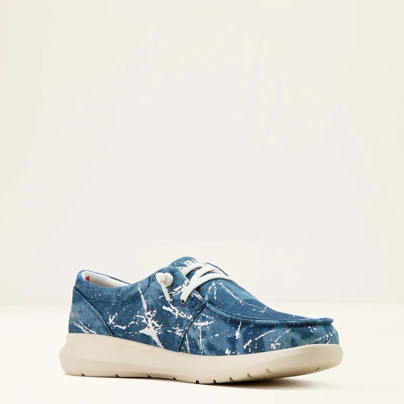 Ariat Hilo Casual Shoe - Silver Splatter Denim-2