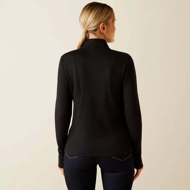 Ariat Lucent 1/4 Zip Baselayer - Black-1