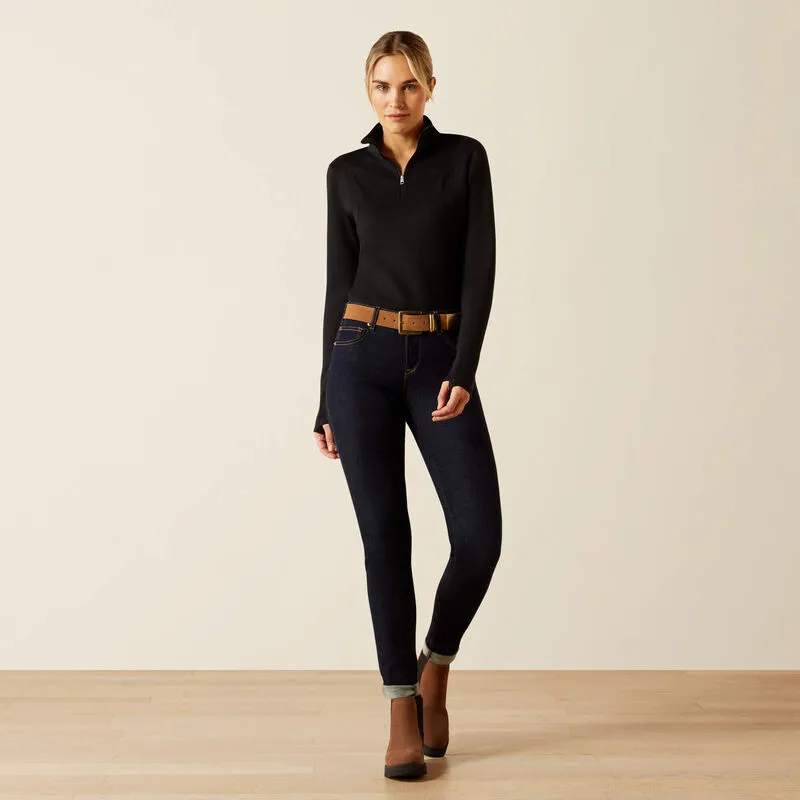 Ariat Lucent 1/4 Zip Baselayer - Black-4