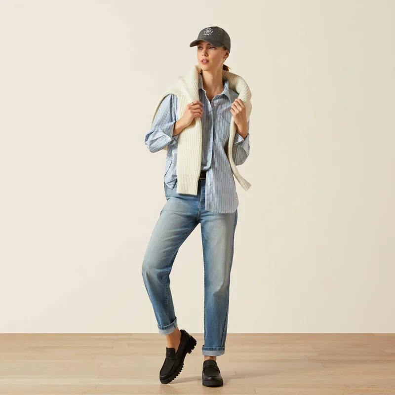 Ariat Wolseley Shirt - Blue Stripe-4