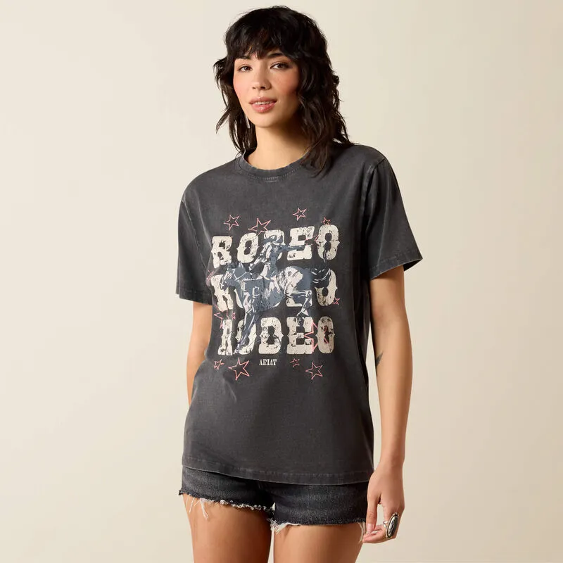 Ariat Star Spangled Rodeo T-Shirt - Charcoal Mineral Wash
